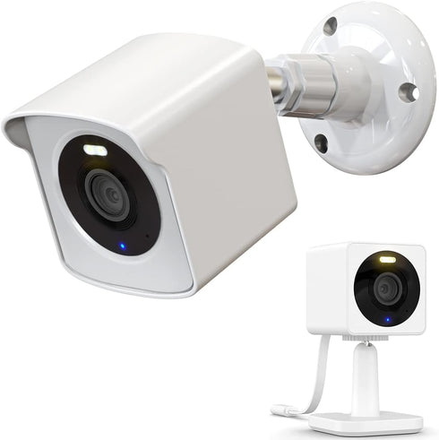 Wall Mount for Wyze Cam OG & Wyze Cam OG Telephoto, Weatherproof Protective Cover and 360 Degree Adjustable Wall Mount Bracket for Wyze Indoor Out...